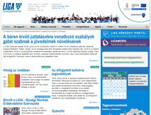 Tablet Screenshot of liganet.hu